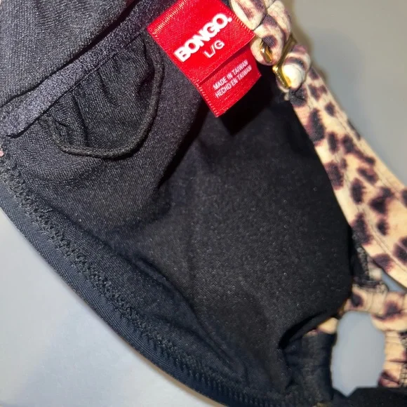 BONGO Animal Print Bikini with Black Accents - Picture 6 of 6
